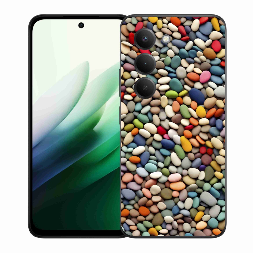 Gelový kryt mmCase na Xiaomi Redmi 15 5G (169mm) - barevné kamínky 2