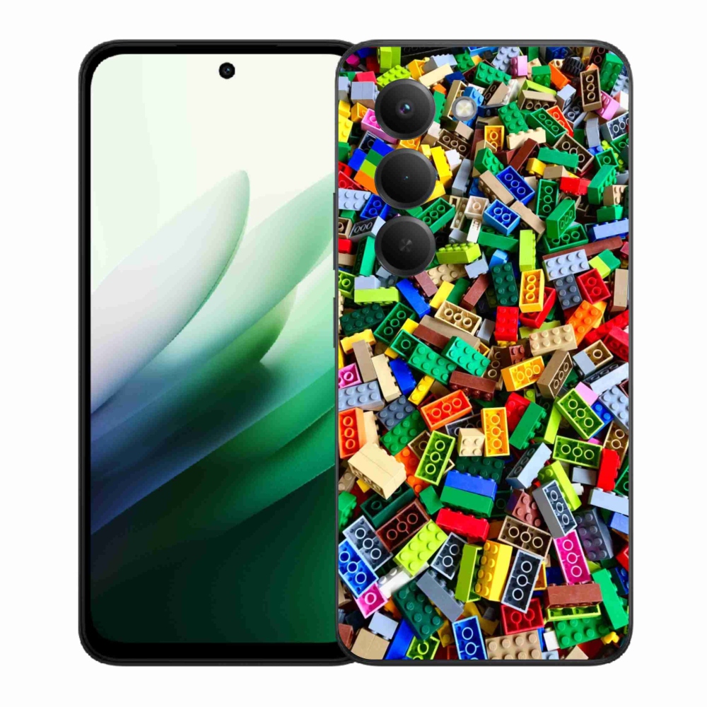 Gelový kryt mmCase na Xiaomi Redmi 15 5G (169mm) - barevné stavební kostky