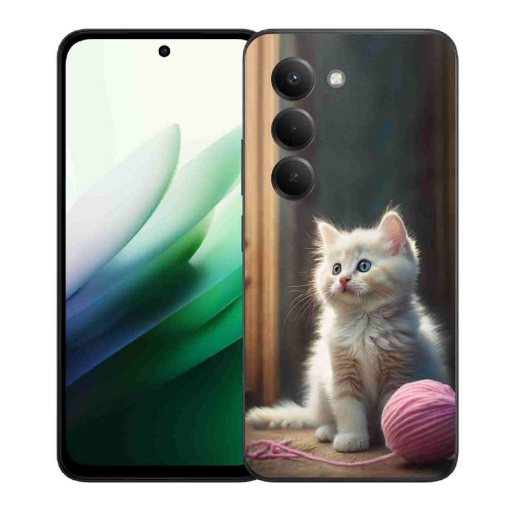 Gelový kryt mmCase na Xiaomi Redmi 15 5G (169mm) - bílé kotě 2