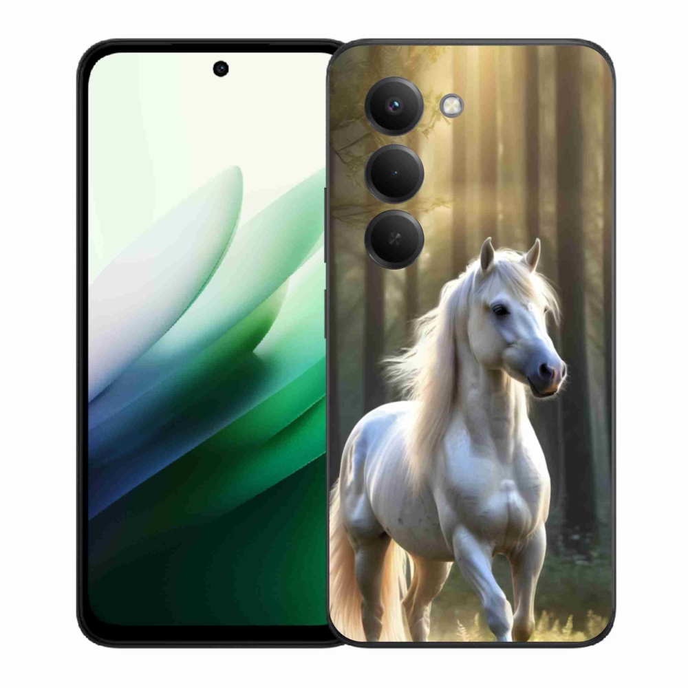 Gelový kryt mmCase na Xiaomi Redmi 15 5G (169mm) - bílý kůň 3