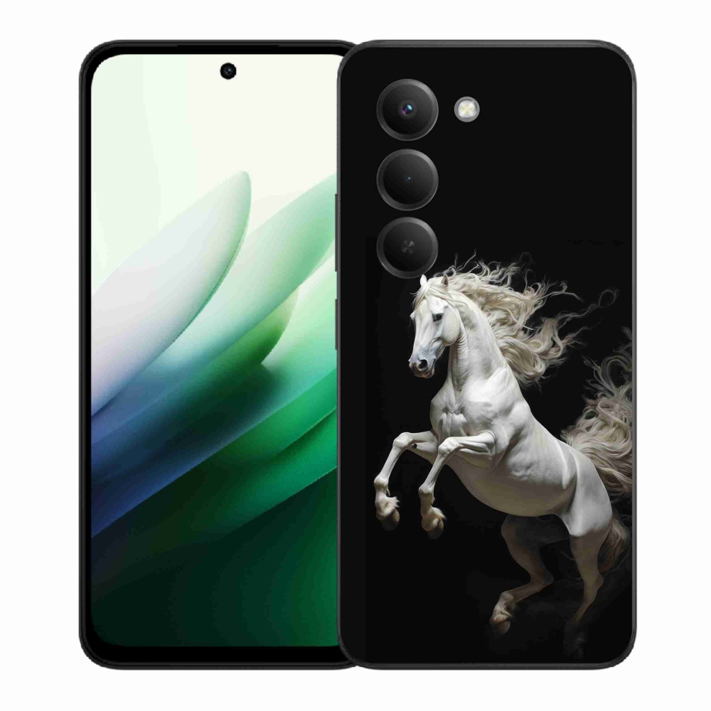 Gelový kryt mmCase na Xiaomi Redmi 15 5G (169mm) - bílý kůň 4