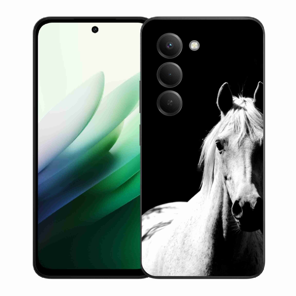 Gelový kryt mmCase na Xiaomi Redmi 15 5G (169mm) - bílý kůň 5