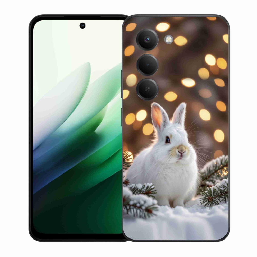 Gelový kryt mmCase na Xiaomi Redmi 15 5G 169mm - bílý zajíc