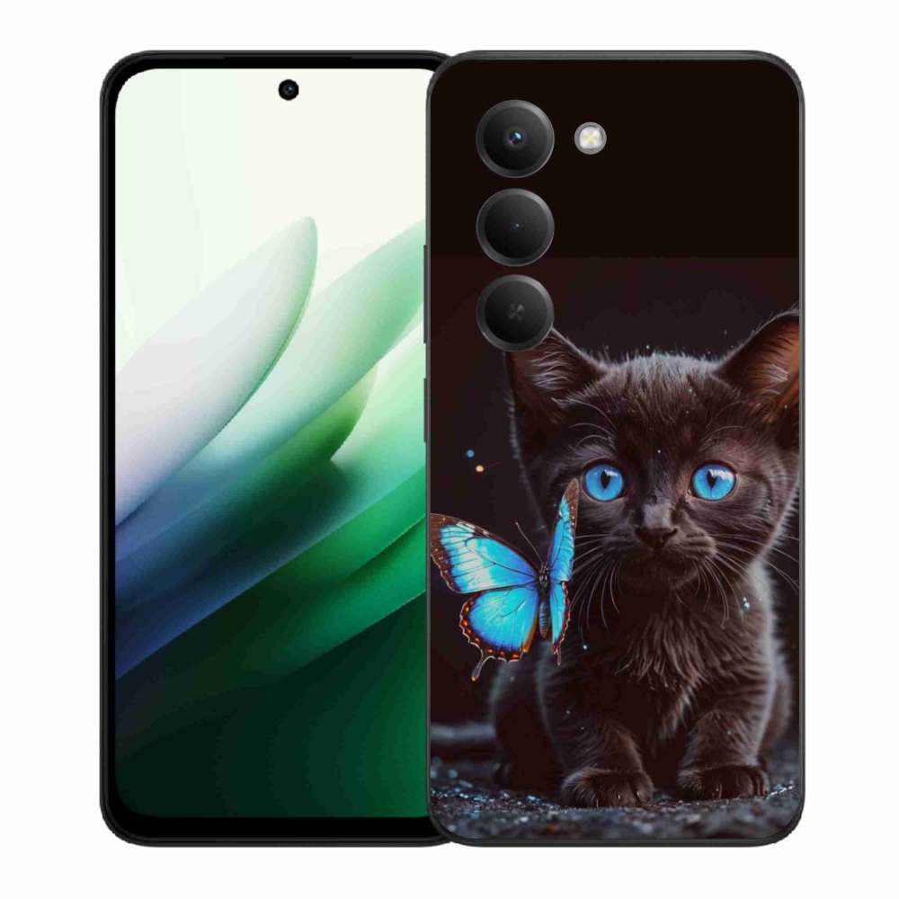 Gelový kryt mmCase na Xiaomi Redmi 15 5G (169mm) - černé kotě 3