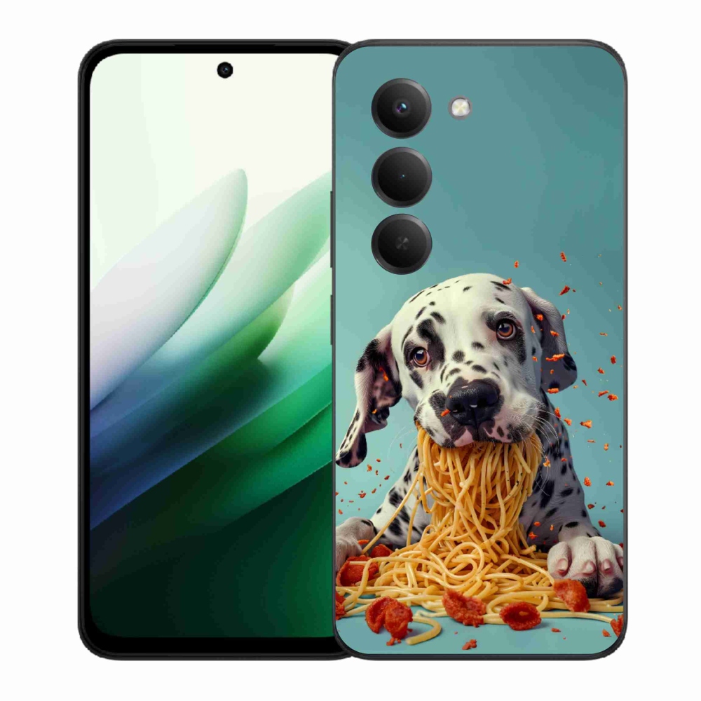 Gelový kryt mmCase na Xiaomi Redmi 15 5G 169mm - dalmatin a špagety