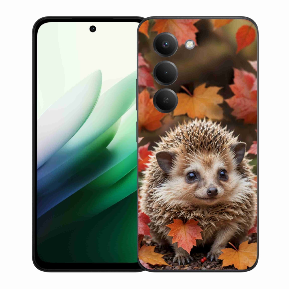 Gelový kryt mmCase na Xiaomi Redmi 15 5G 169mm - ježek v listí