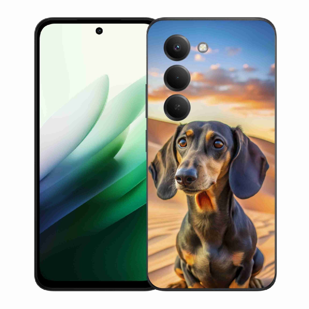 Gelový kryt mmCase na Xiaomi Redmi 15 5G (169mm) - jezevčík 3 