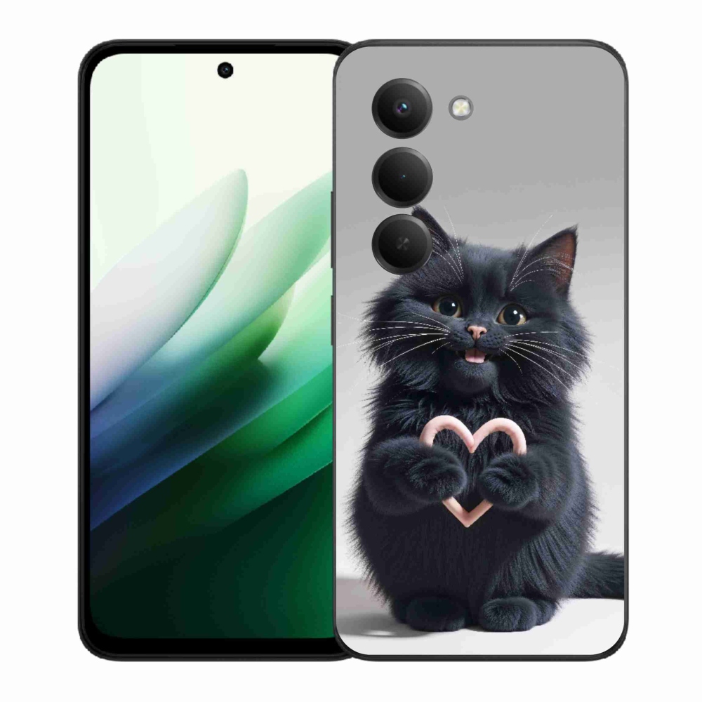 Gelový kryt mmCase na Xiaomi Redmi 15 5G 169mm - kočičí láska 3