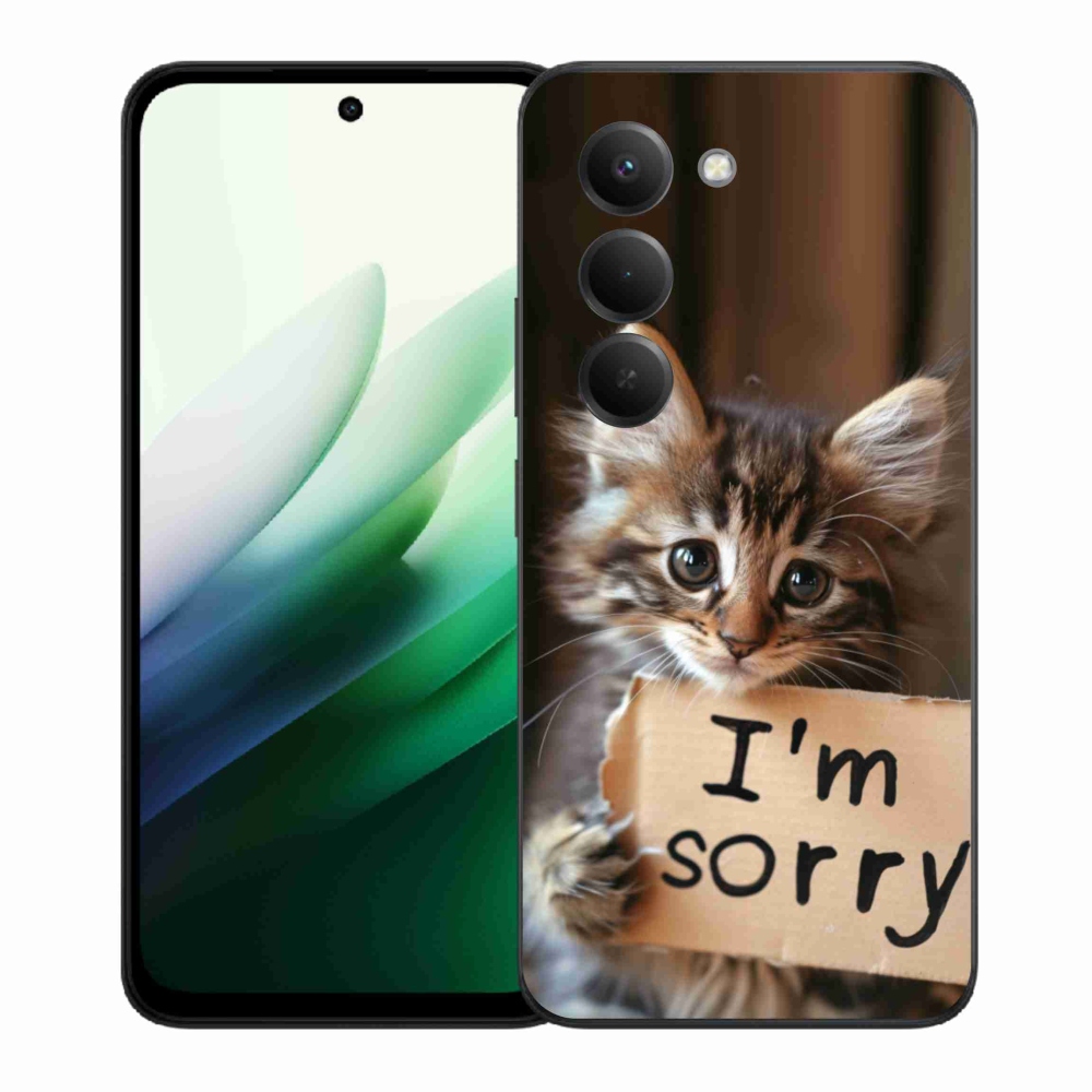 Gelový kryt mmCase na Xiaomi Redmi 15 5G (169mm) - kočíčí omluva