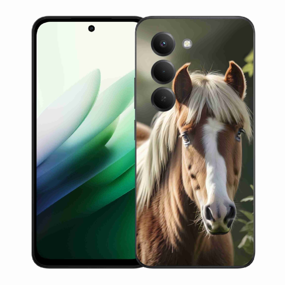 Gelový kryt mmCase na Xiaomi Redmi 15 5G 169mm - kůň se světlou hřívou