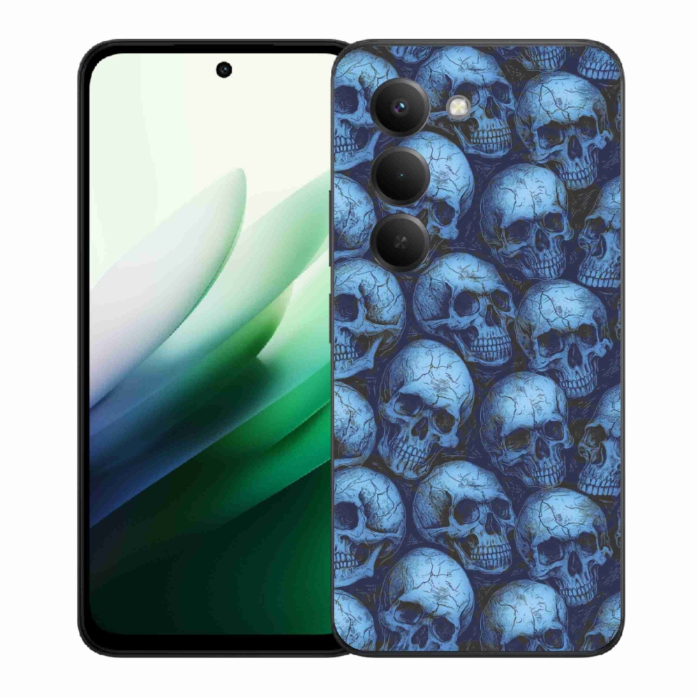 Gelový kryt mmCase na Xiaomi Redmi 15 5G (169mm) - lebky