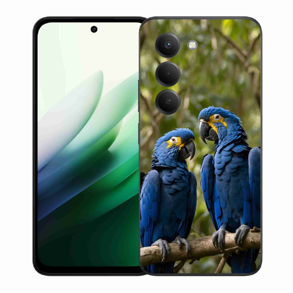 Gelový kryt mmCase na Xiaomi Redmi 15 5G 169mm - papouščí duo