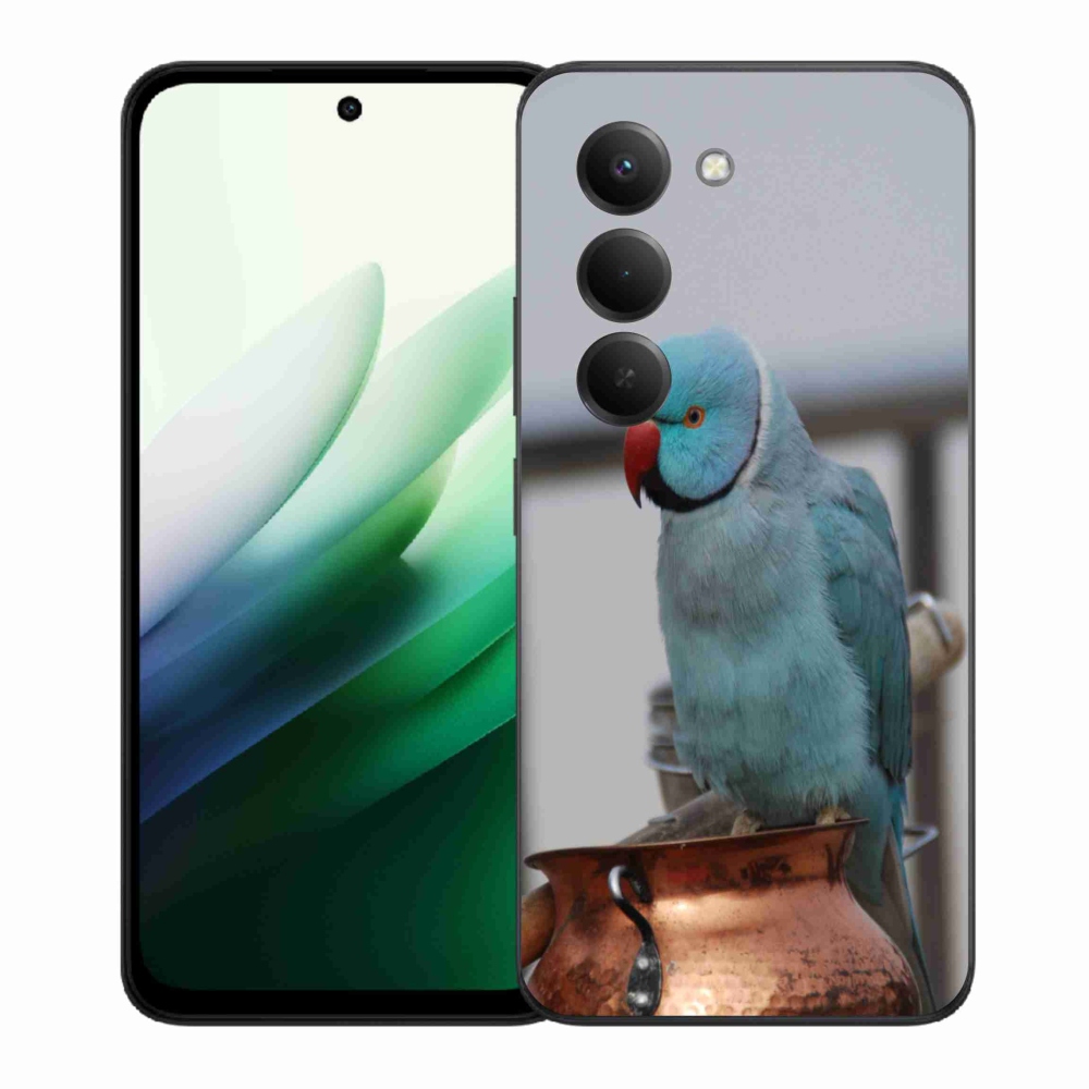 Gelový kryt mmCase na Xiaomi Redmi 15 5G (169mm) - papoušek alexandr modrý