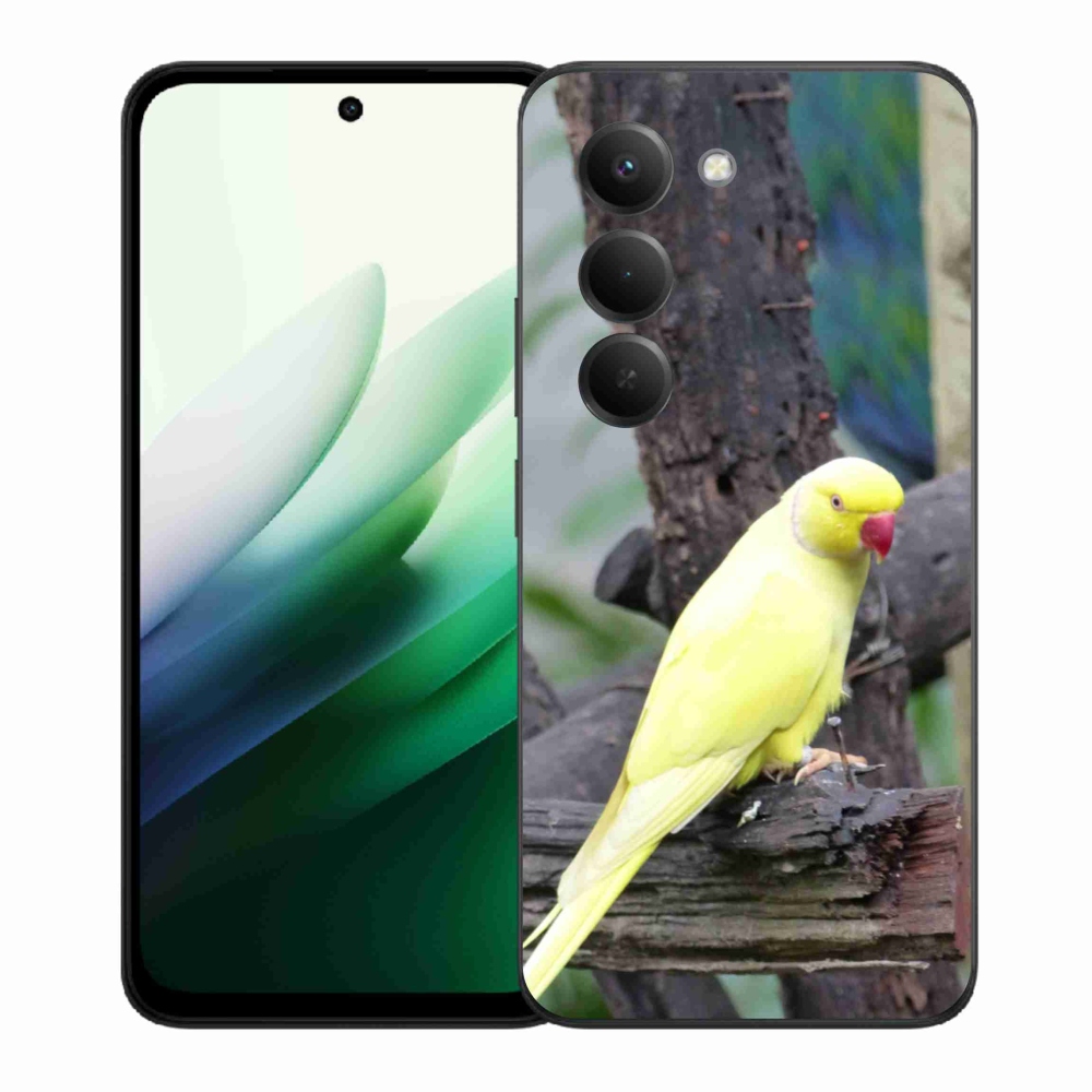 Gelový kryt mmCase na Xiaomi Redmi 15 5G (169mm) - papoušek alexandr žlutý