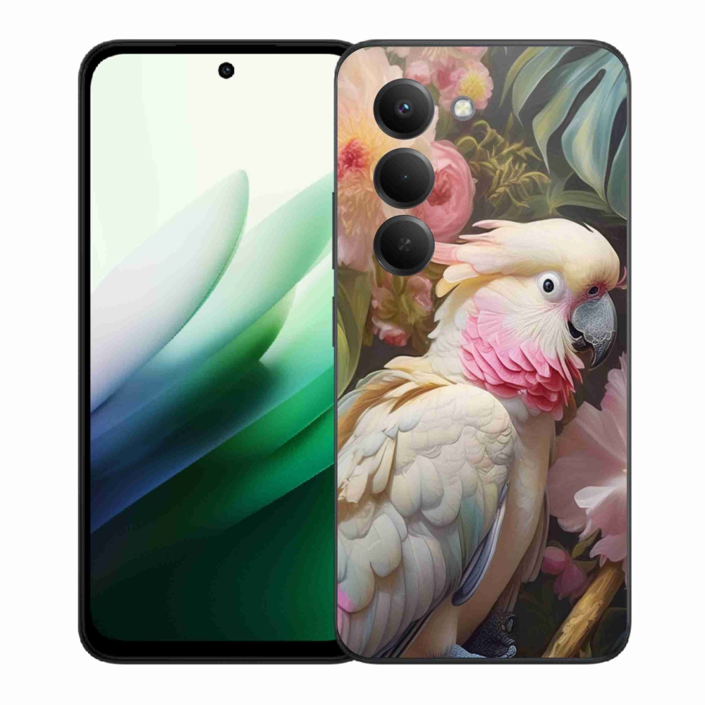 Gelový kryt mmCase na Xiaomi Redmi 15 5G (169mm) - papoušek kakadu růžový 2