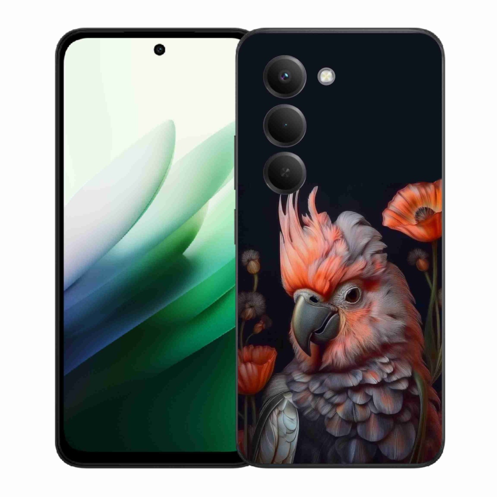 Gelový kryt mmCase na Xiaomi Redmi 15 5G 169mm - papoušek kakadu v barvách
