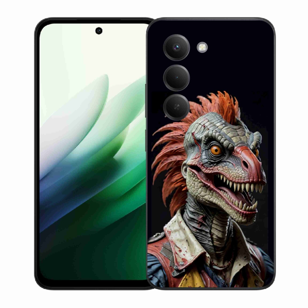 Gelový kryt mmCase na Xiaomi Redmi 15 5G 169mm - punk dinosaurus