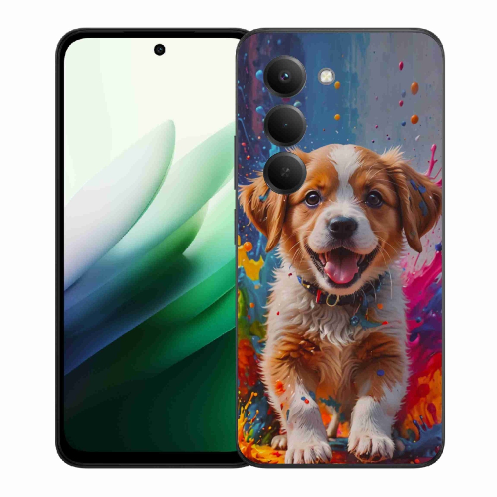 Gelový kryt mmCase na Xiaomi Redmi 15 5G (169mm) - roztomilé štěně 3