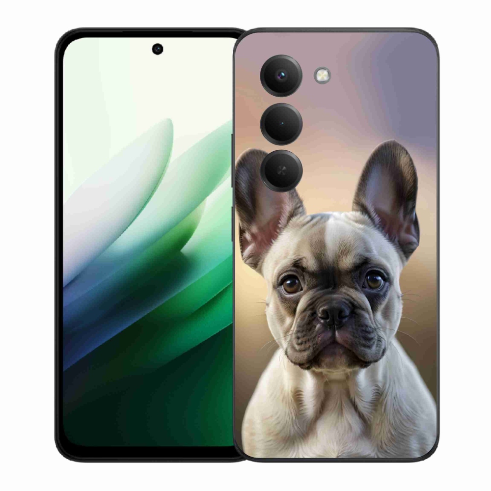 Gelový kryt mmCase na Xiaomi Redmi 15 5G 169mm - roztomilý francouzský buldoček