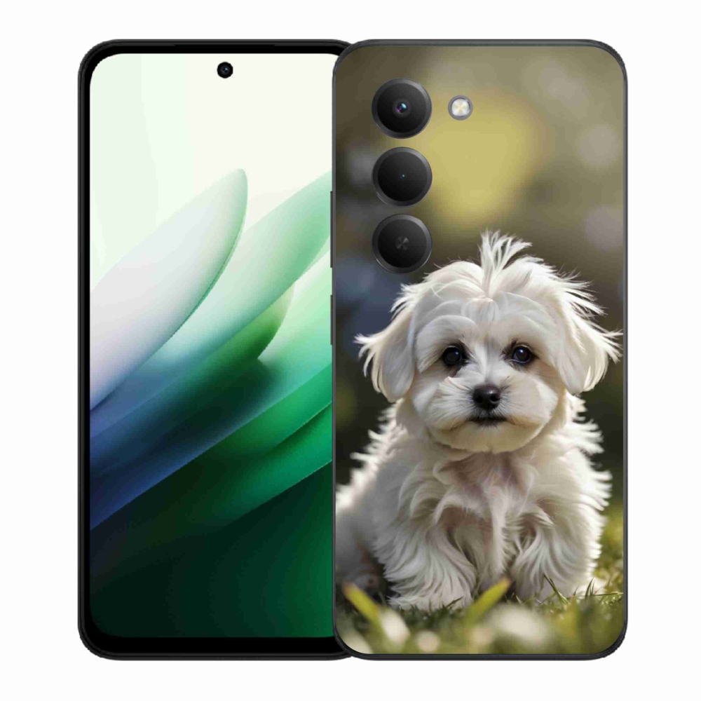 Gelový kryt mmCase na Xiaomi Redmi 15 5G 169mm - roztomilý maltézský psík