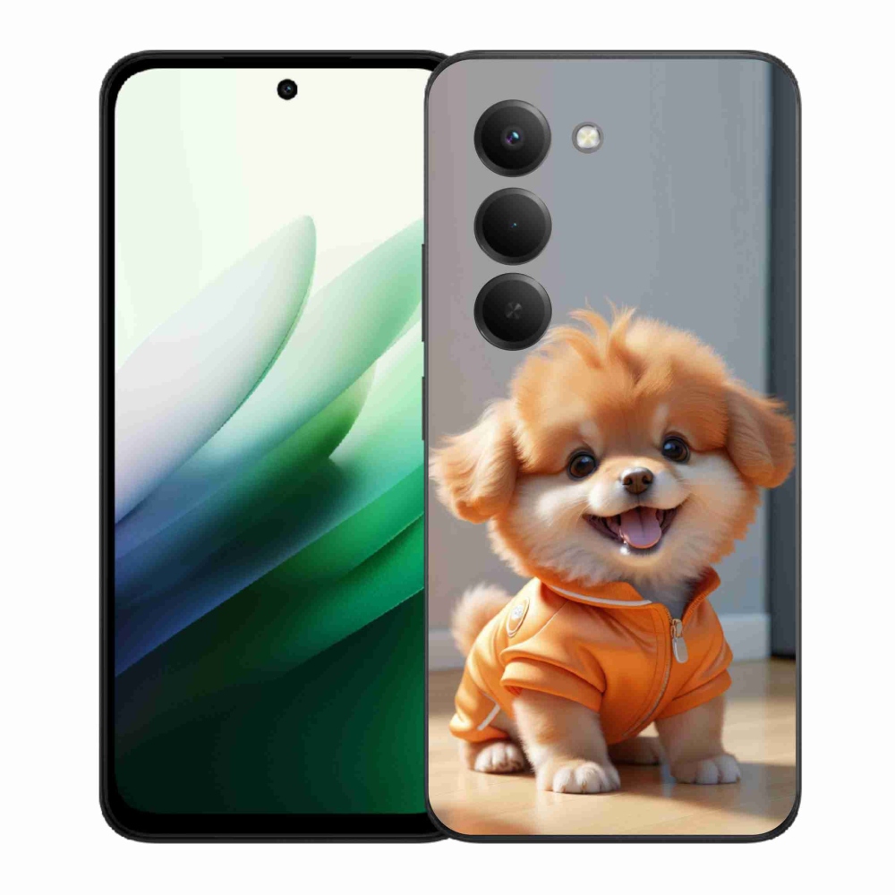 Gelový kryt mmCase na Xiaomi Redmi 15 5G 169mm - roztomilý pomeranian v mikině