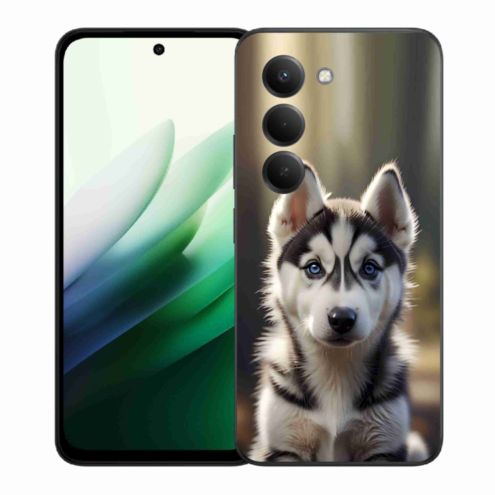 Gelový kryt mmCase na Xiaomi Redmi 15 5G 169mm - roztomilý sibiřský husky