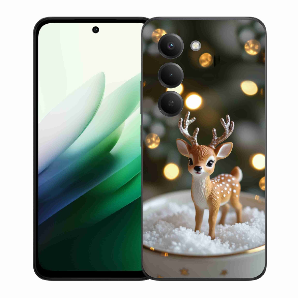 Gelový kryt mmCase na Xiaomi Redmi 15 5G 169mm - roztomilý vánoční jelen