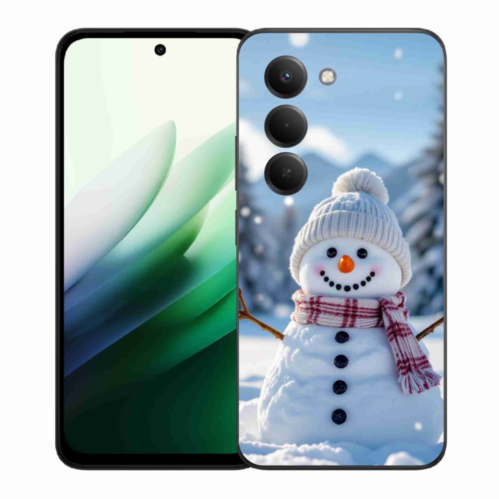 Gelový kryt mmCase na Xiaomi Redmi 15 5G (169mm) - sněhulák 3