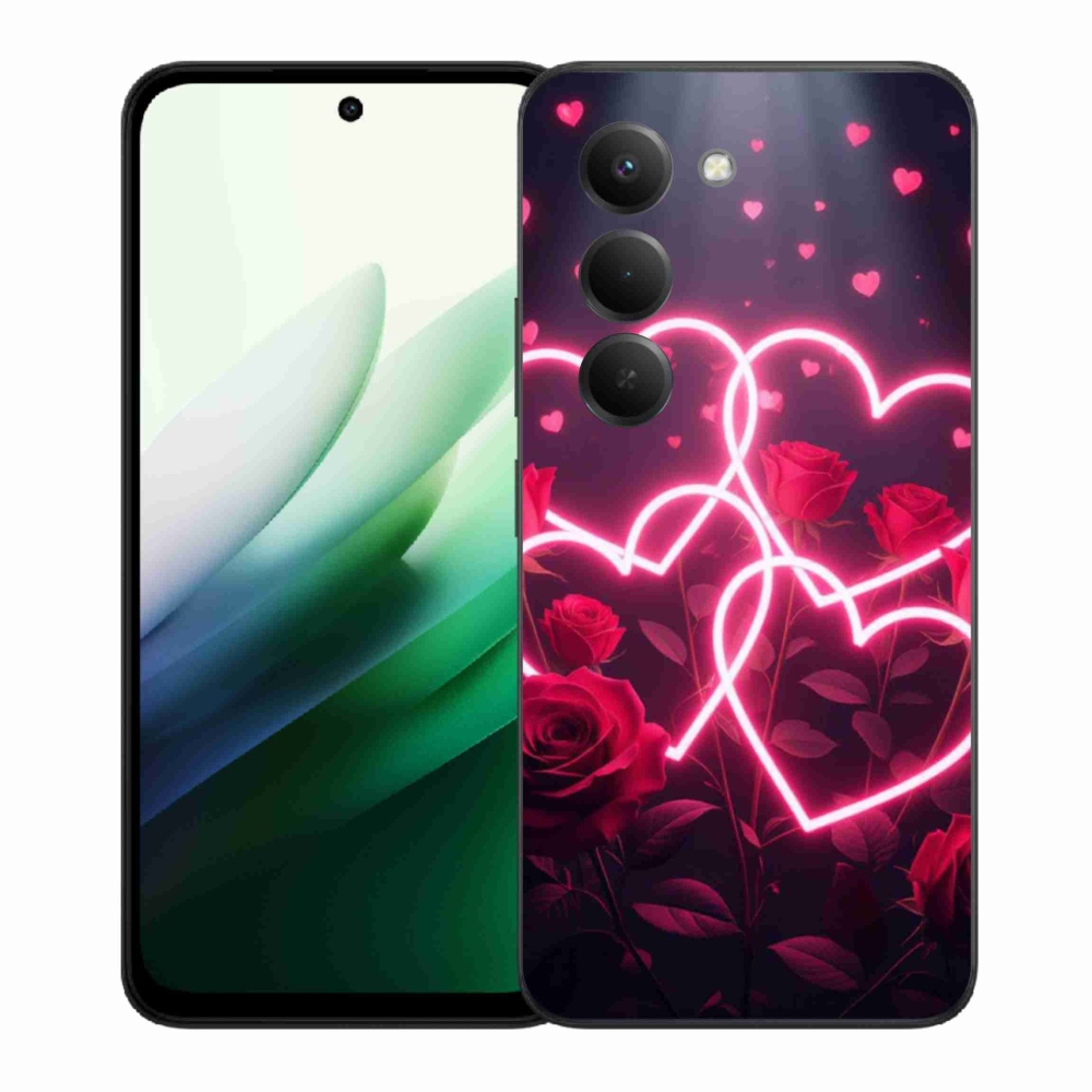 Gelový kryt mmCase na Xiaomi Redmi 15 5G (169mm) - srdce lásky