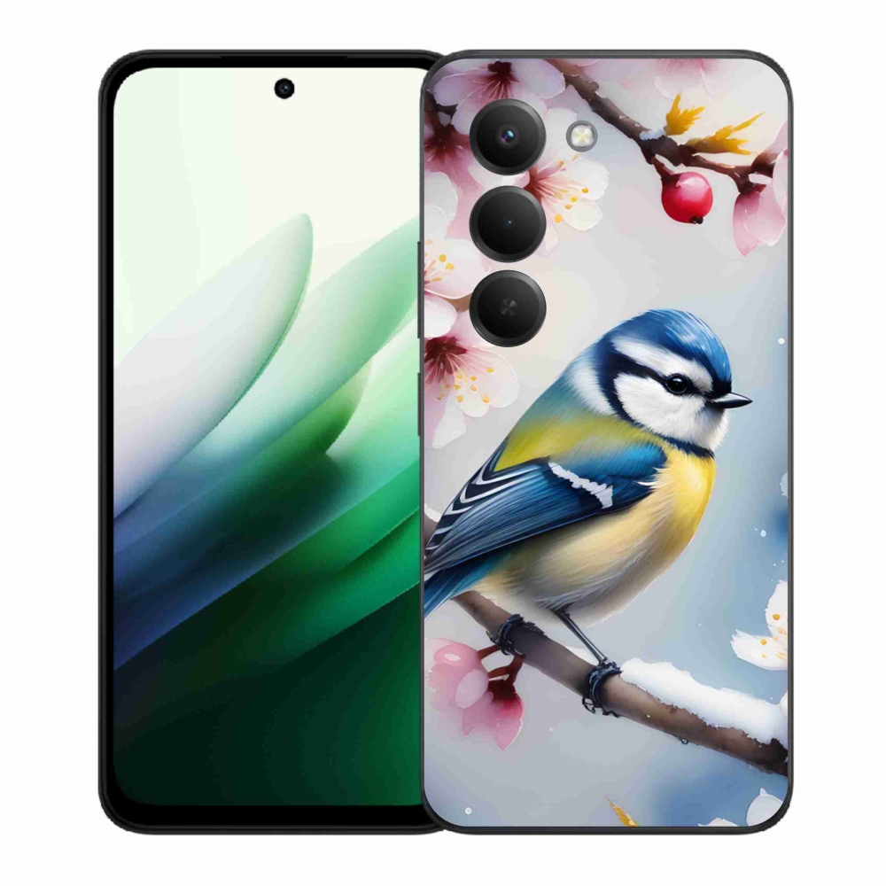 Gelový kryt mmCase na Xiaomi Redmi 15 5G (169mm) - sýkorka