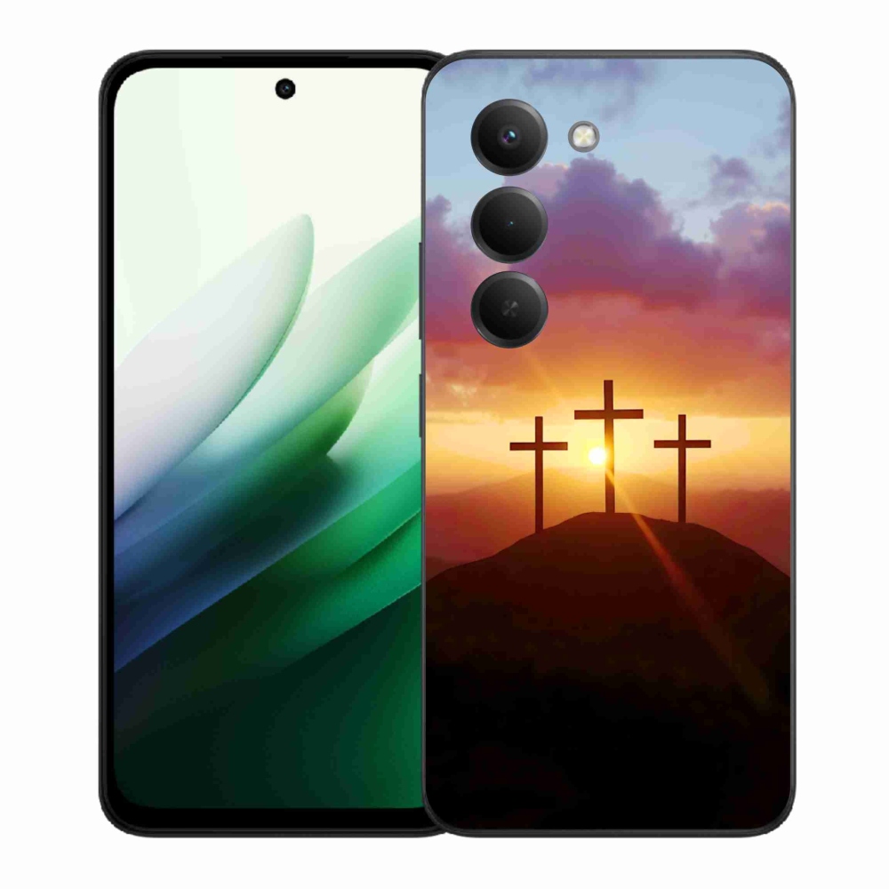 Gelový kryt mmCase na Xiaomi Redmi 15 5G (169mm) - tři kříže