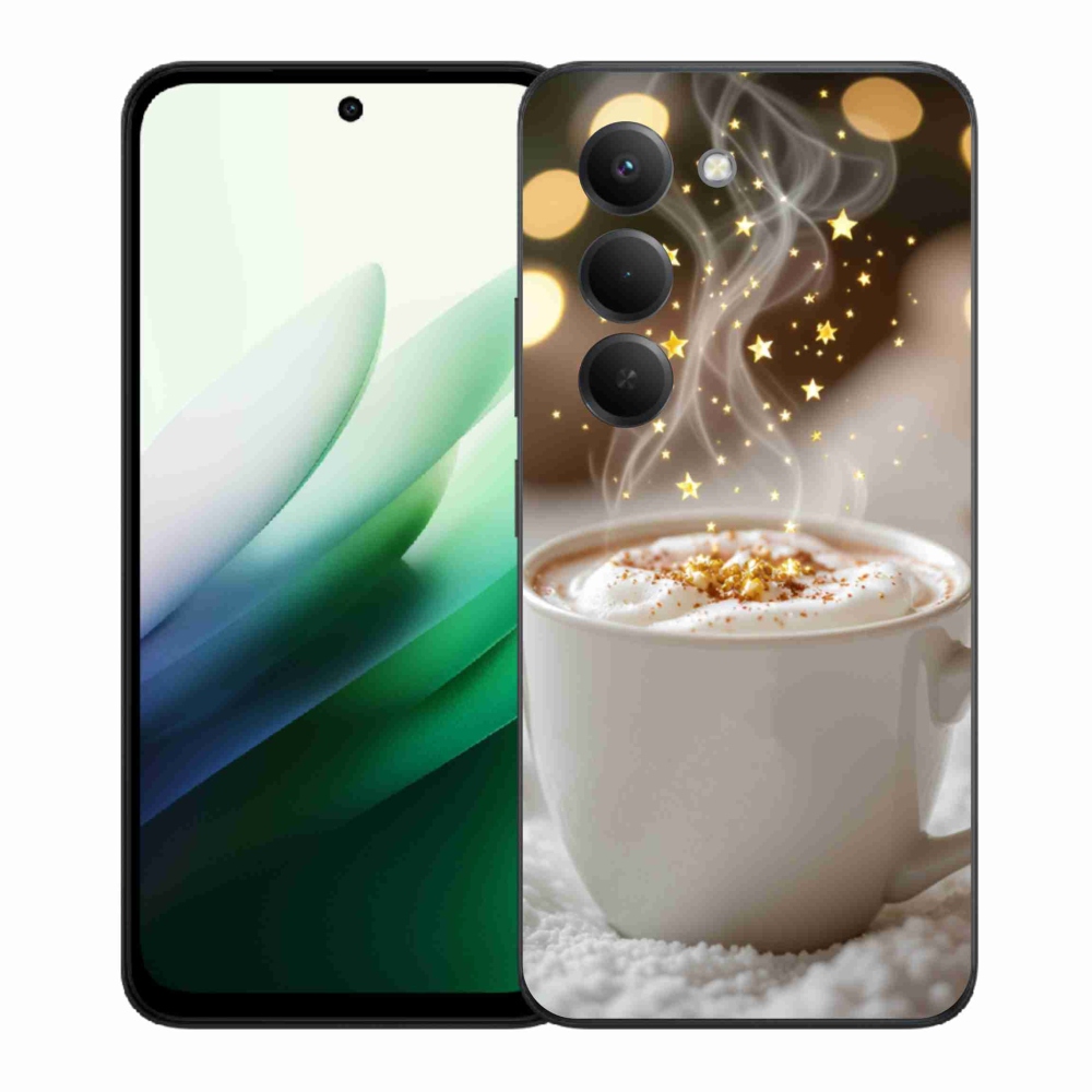 Gelový kryt mmCase na Xiaomi Redmi 15 5G (169mm) - vánoční horký nápoj