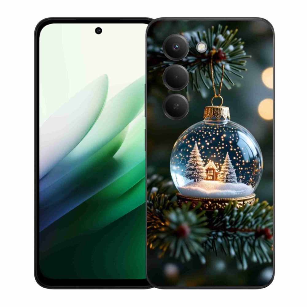 Gelový kryt mmCase na Xiaomi Redmi 15 5G (169mm) - vánoční koule 2