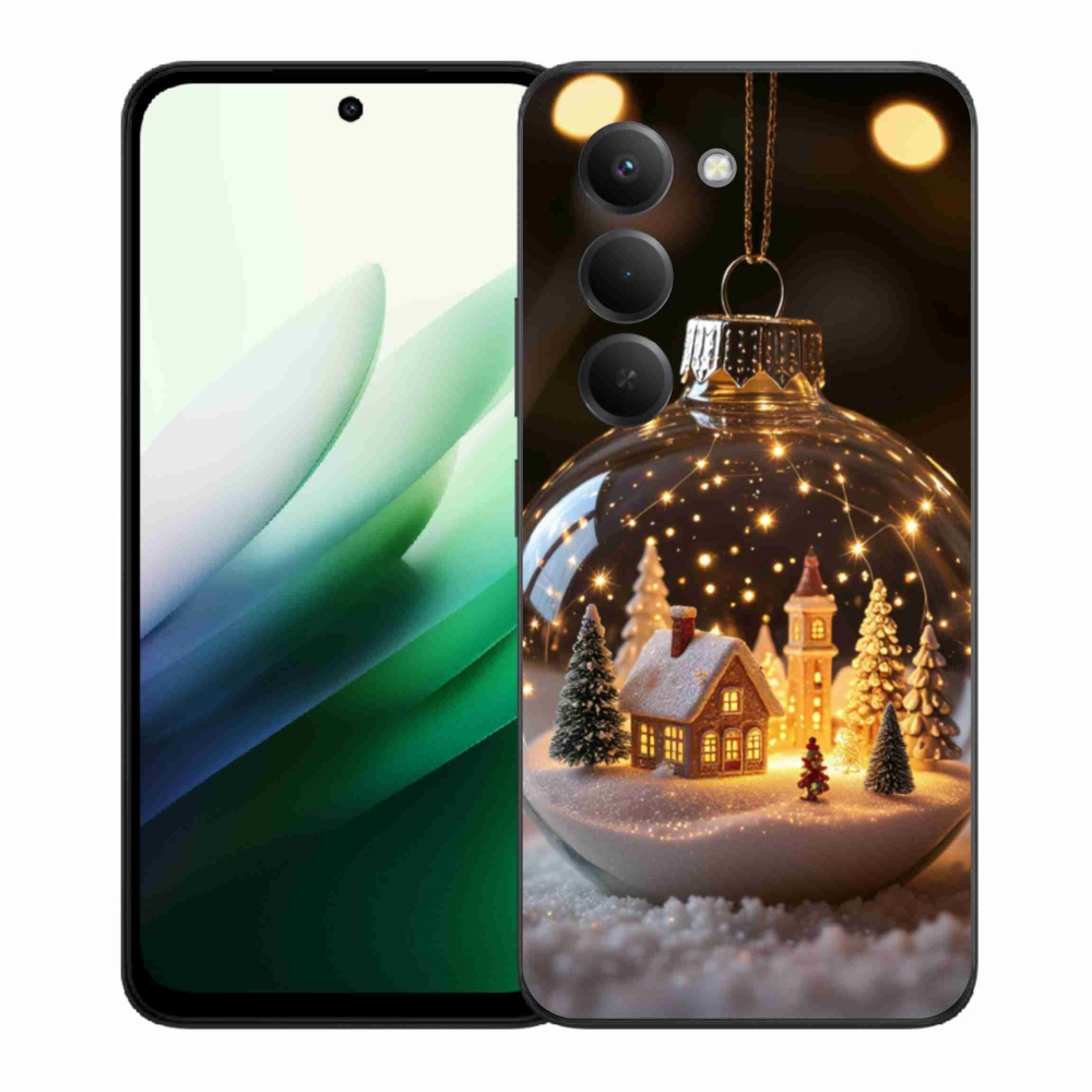 Gelový kryt mmCase na Xiaomi Redmi 15 5G (169mm) - vánoční koule 3