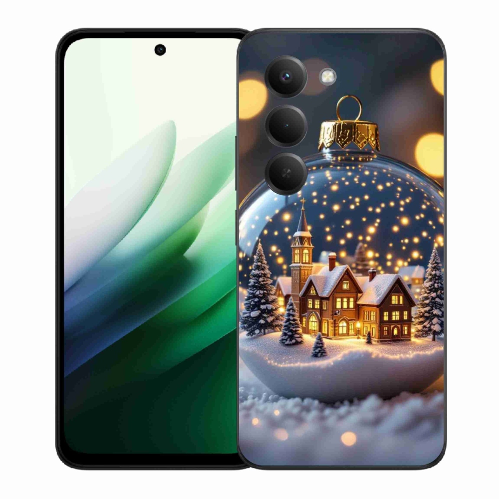 Gelový kryt mmCase na Xiaomi Redmi 15 5G (169mm) - vánoční koule 4