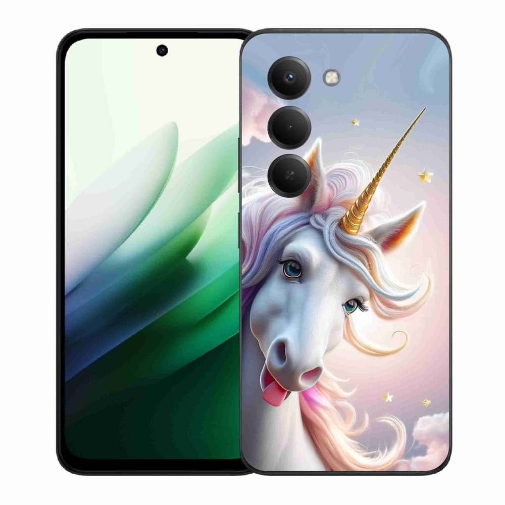 Gelový kryt mmCase na Xiaomi Redmi 15 5G 169mm - veselý jednorožec