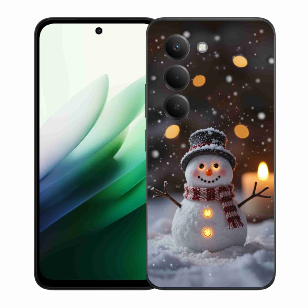 Gelový kryt mmCase na Xiaomi Redmi 15 5G 169mm - veselý sněhulák