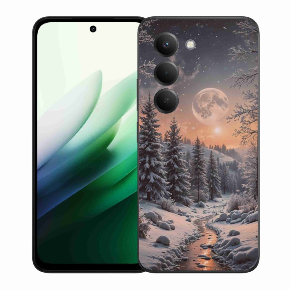 Gelový kryt mmCase na Xiaomi Redmi 15 5G (169mm) - zimní krajina 2