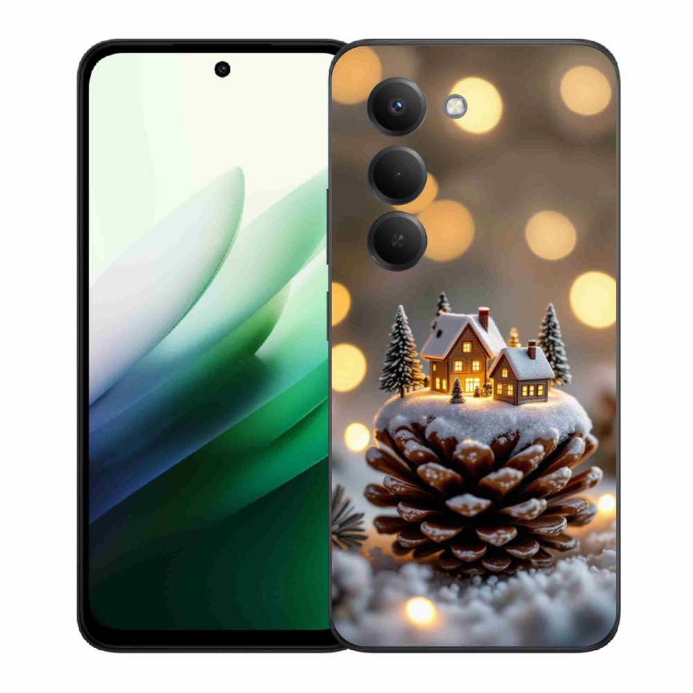 Gelový kryt mmCase na Xiaomi Redmi 15 5G 169mm - zimní vesnička