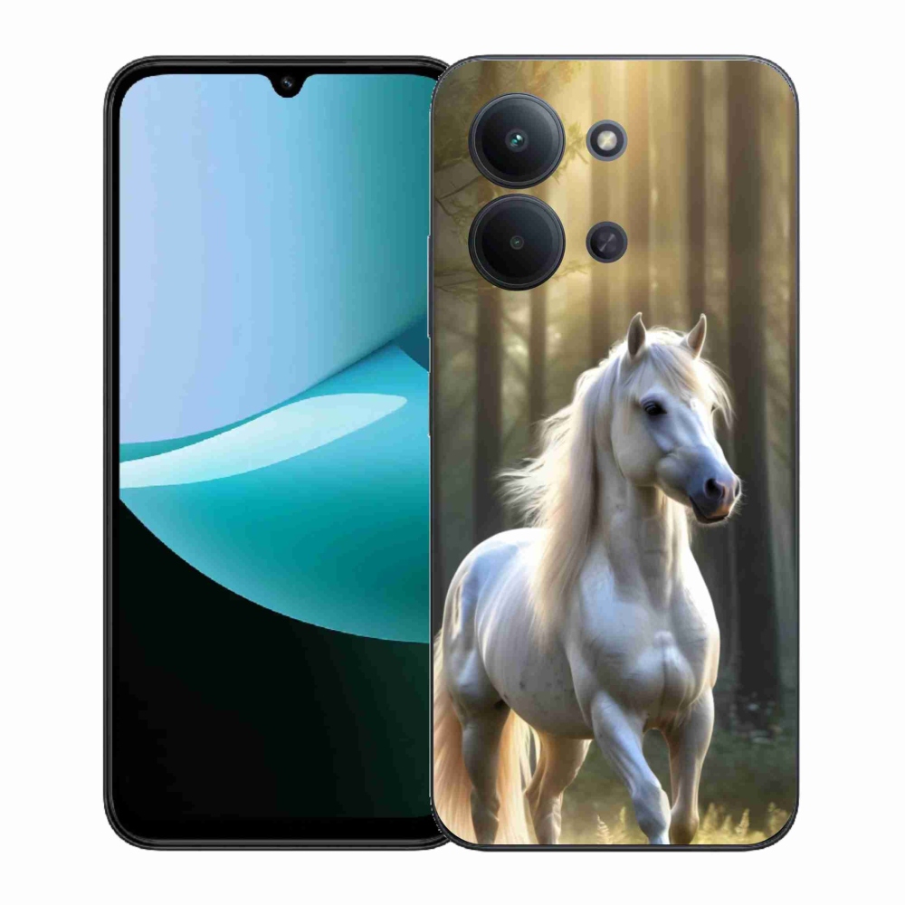 Gelový kryt mmCase na Xiaomi Redmi 15C (171mm) / Poco C85 4G (171mm) - bílý kůň 3