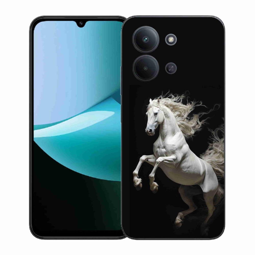 Gelový kryt mmCase na Xiaomi Redmi 15C (171mm) / Poco C85 4G (171mm) - bílý kůň 4