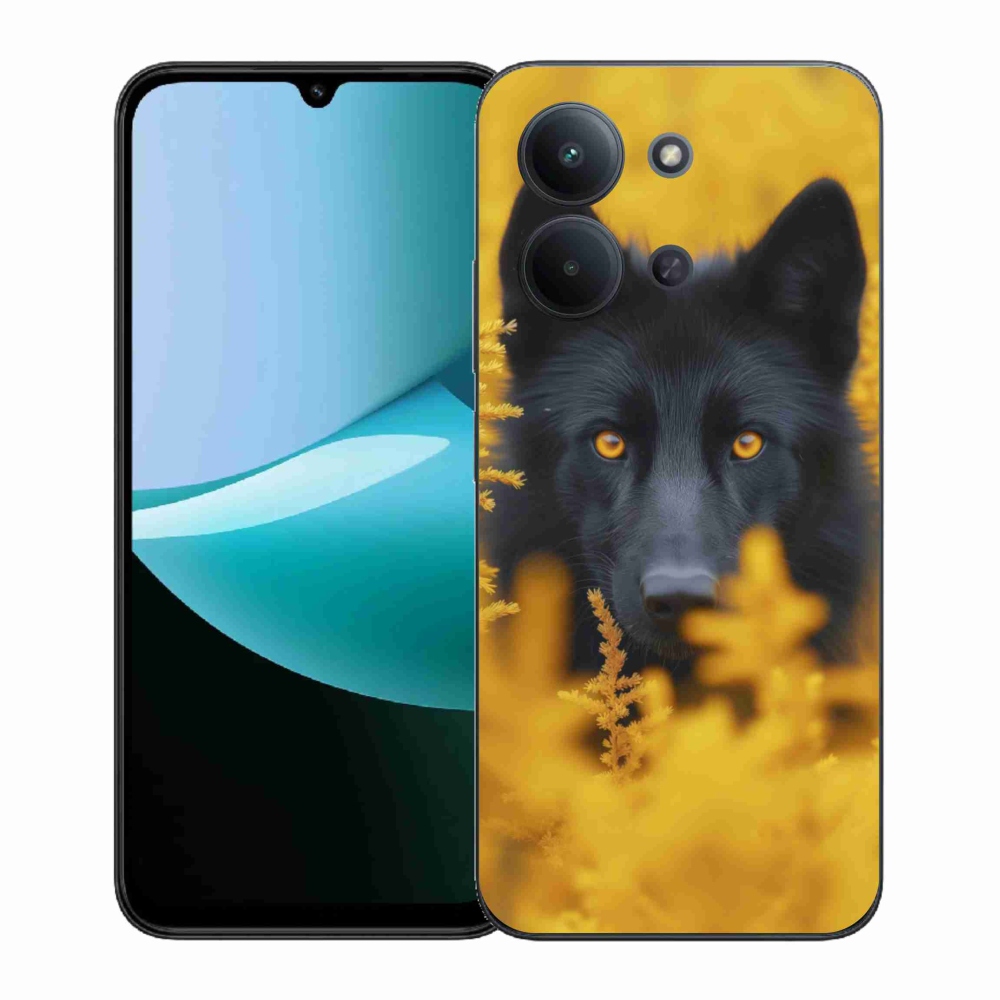 Gelový kryt mmCase na Xiaomi Redmi 15C (171mm) / Poco C85 4G (171mm) - černý vlk 2