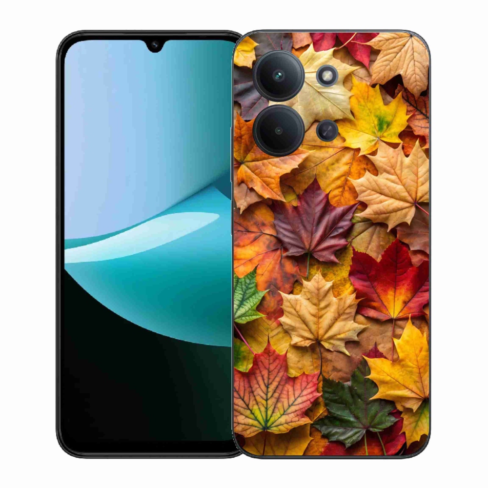 Gelový kryt mmCase na Xiaomi Redmi 15C (171mm) / Poco C85 4G (171mm) - javorové listy 2