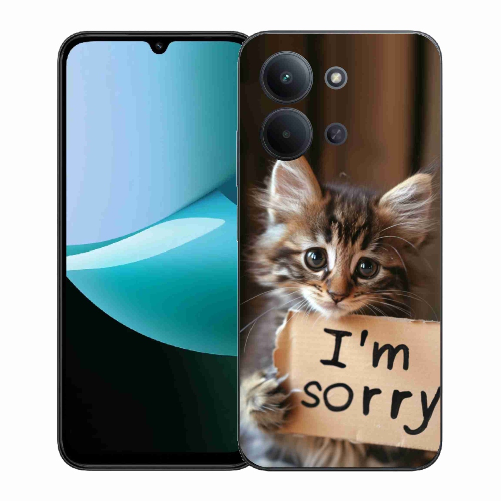 Gelový kryt mmCase na Xiaomi Redmi 15C (171mm) / Poco C85 4G (171mm) - kočíčí omluva