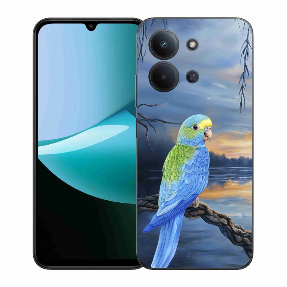 Gelový kryt mmCase na Xiaomi Redmi 15C (171mm) / Poco C85 4G (171mm) - modrý papoušek