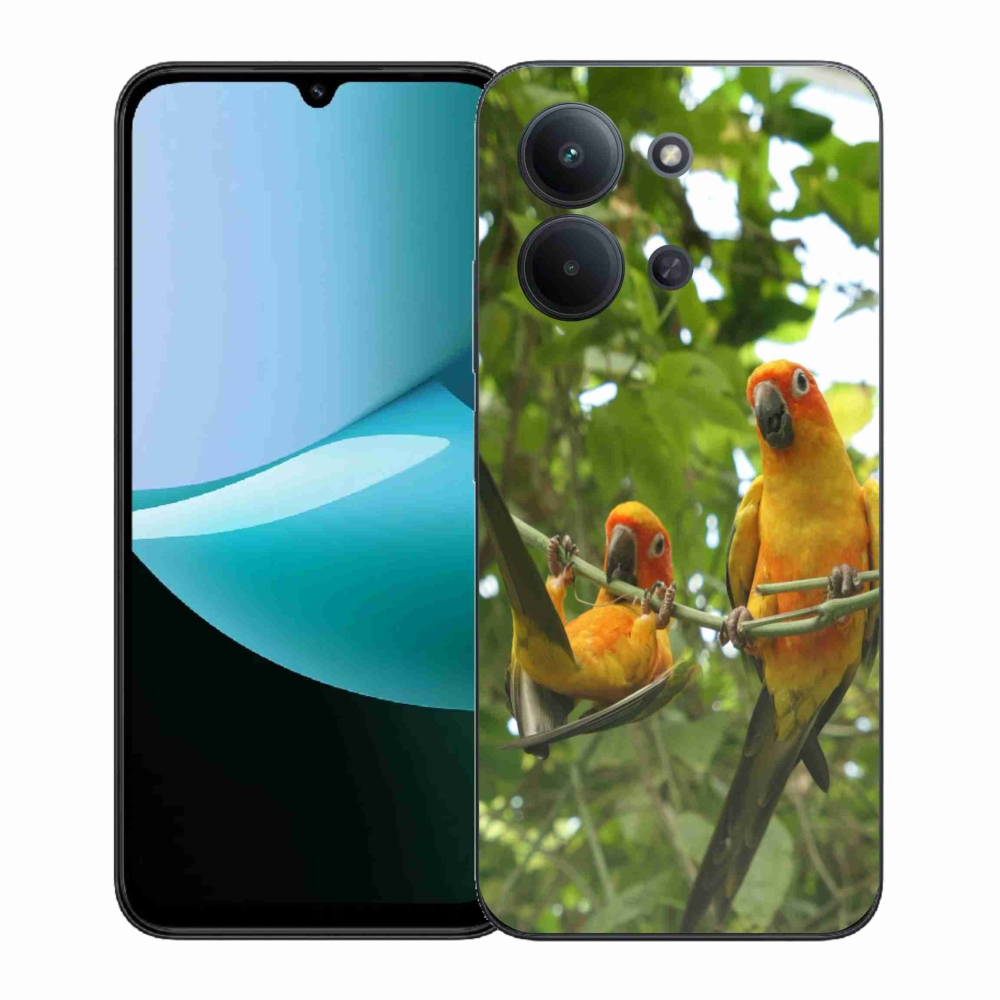 Gelový kryt mmCase na Xiaomi Redmi 15C (171mm) / Poco C85 4G (171mm) - papoušci aratingy