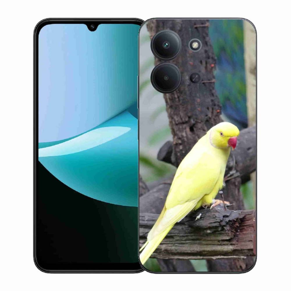 Gelový kryt mmCase na Xiaomi Redmi 15C (171mm) / Poco C85 4G (171mm) - papoušek alexandr žlutý