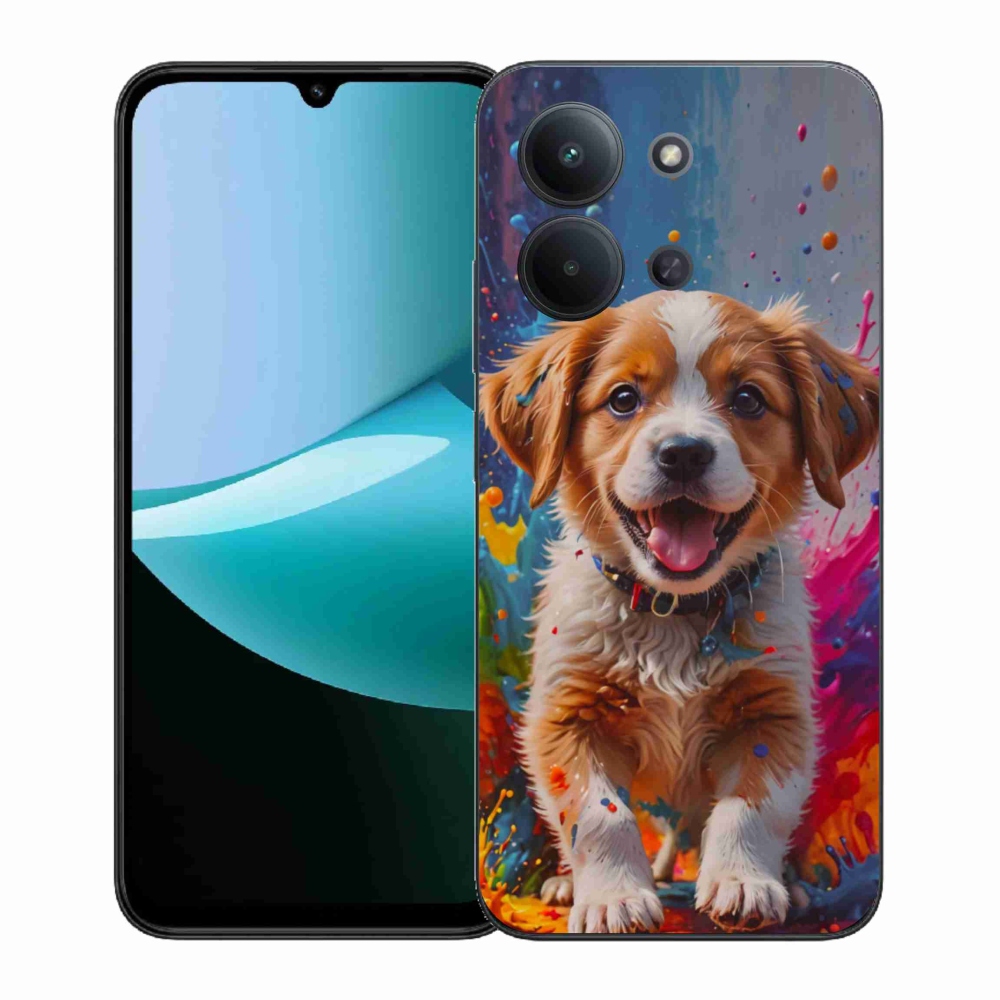 Gelový kryt mmCase na Xiaomi Redmi 15C (171mm) / Poco C85 4G (171mm) - roztomilé štěně 3