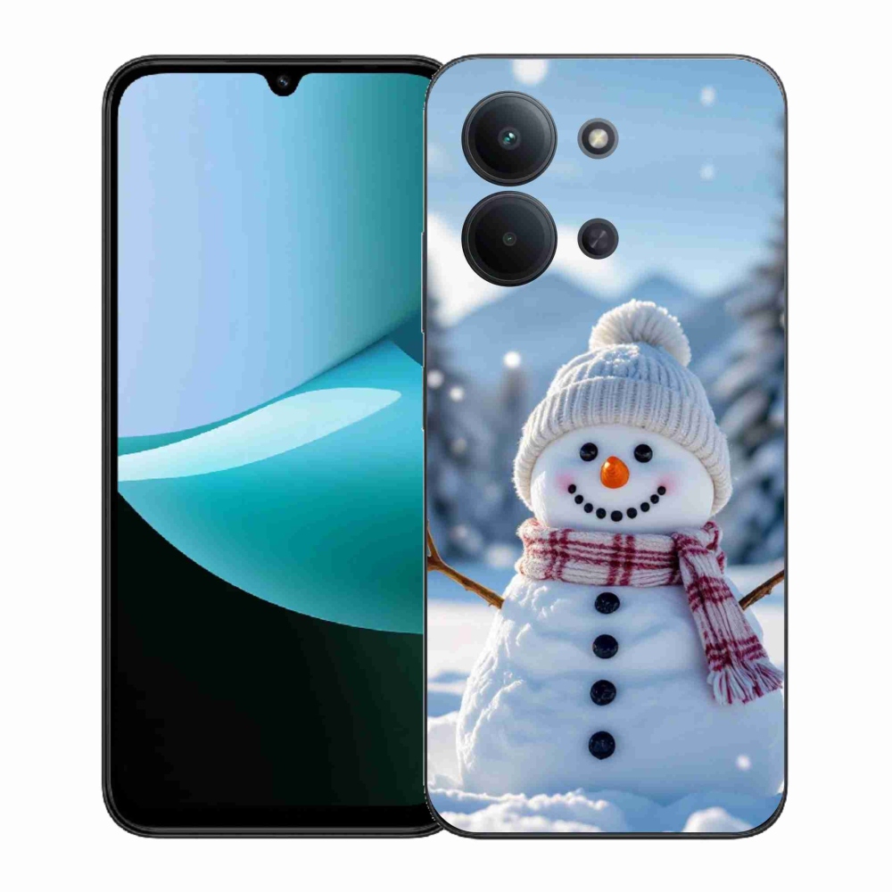 Gelový kryt mmCase na Xiaomi Redmi 15C (171mm) / Poco C85 4G (171mm) - sněhulák 3