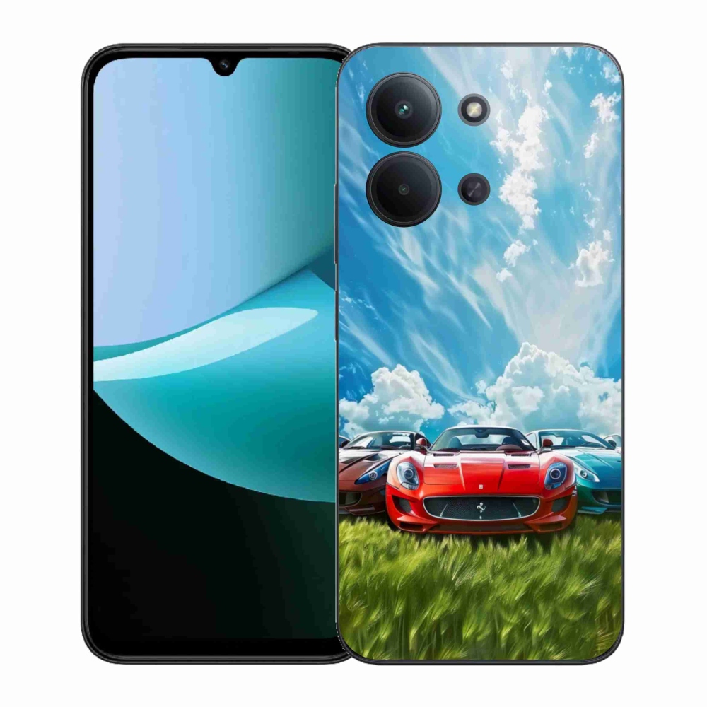 Gelový kryt mmCase na Xiaomi Redmi 15C (171mm) / Poco C85 4G (171mm) - sportovní vozy